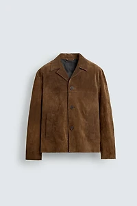 SUEDE LEATHER OVERSHIRT