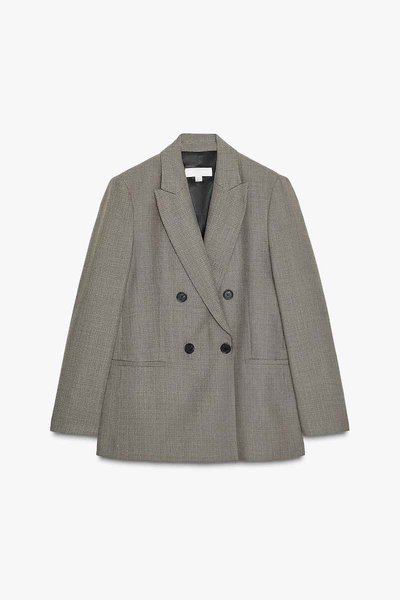 VESTE CROISÉE ÉPAULETTES