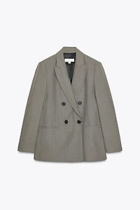 VESTE CROISÉE ÉPAULETTES