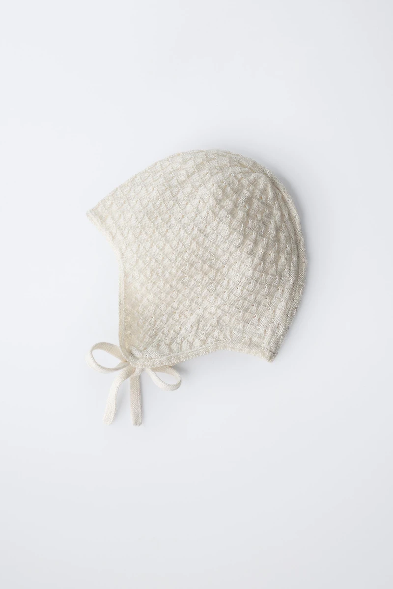 BONNET EN MAILLE TEXTURÉ