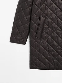 Long lightweight puffer jacket