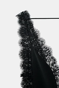 SATIN LACE DRESS ZW COLLECTION LIMITED EDITION