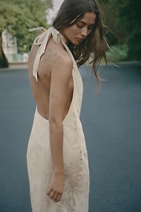 ROBE MIDI EN JACQUARD À FLEURS