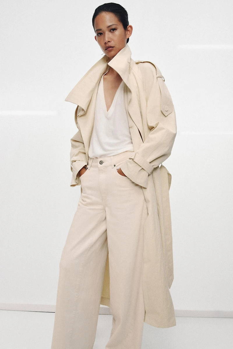 ZW COLLECTION LOOSE BARREL MID-RISE JEANS