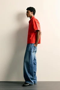 BOXY FIT DENIM POLO