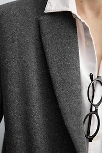 MANTEAU REGULAR FIT AVEC LAINE