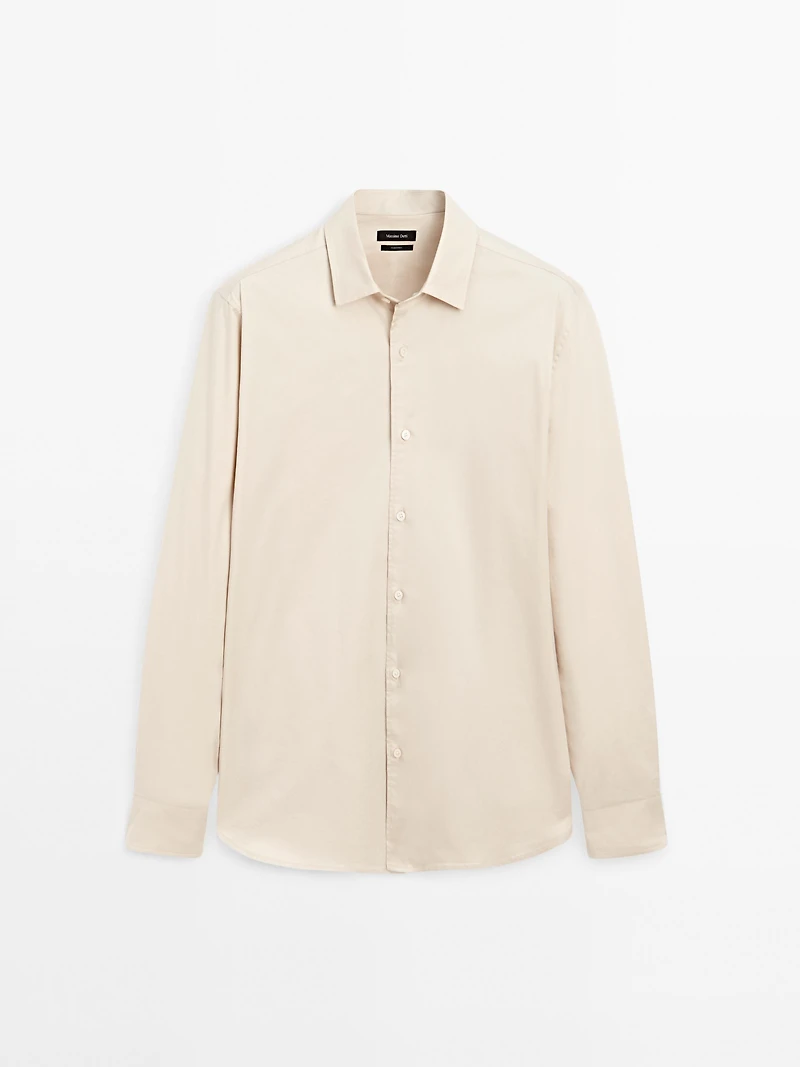 Regular fit stretch shirt