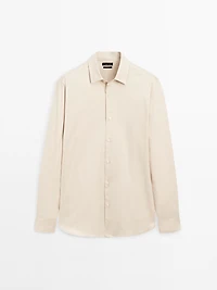 Regular fit stretch shirt