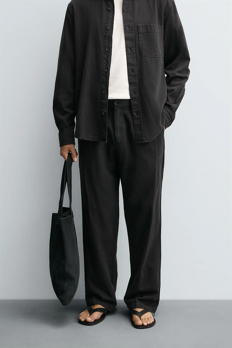 FLOWY COTTON - LINEN PANTS