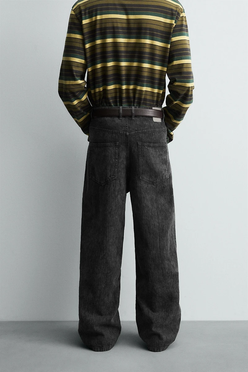 PANTALON COUPE BAGGY IMPRIMÉ DÉLAVÉ