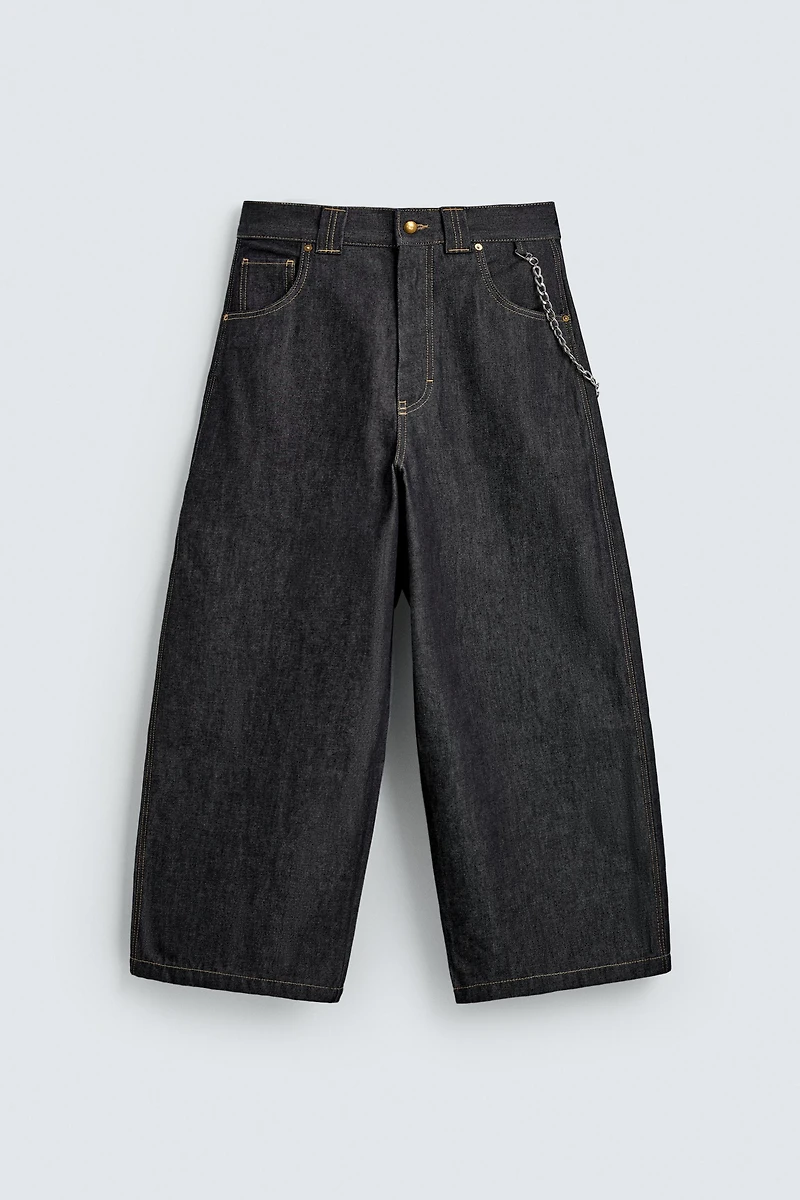 PANTALON BAGGY FIT AVEC CHAÎNE