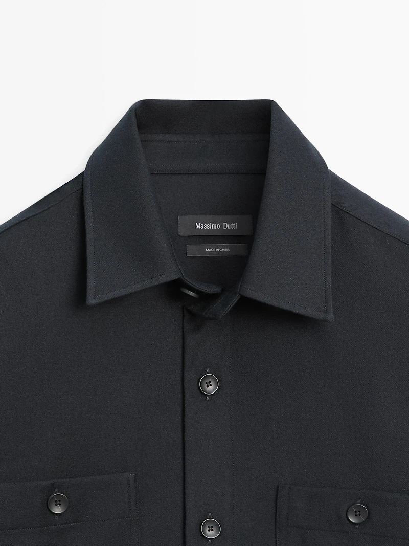 Surchemise en flanelle 100 % laine