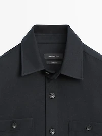 Surchemise en flanelle 100 % laine