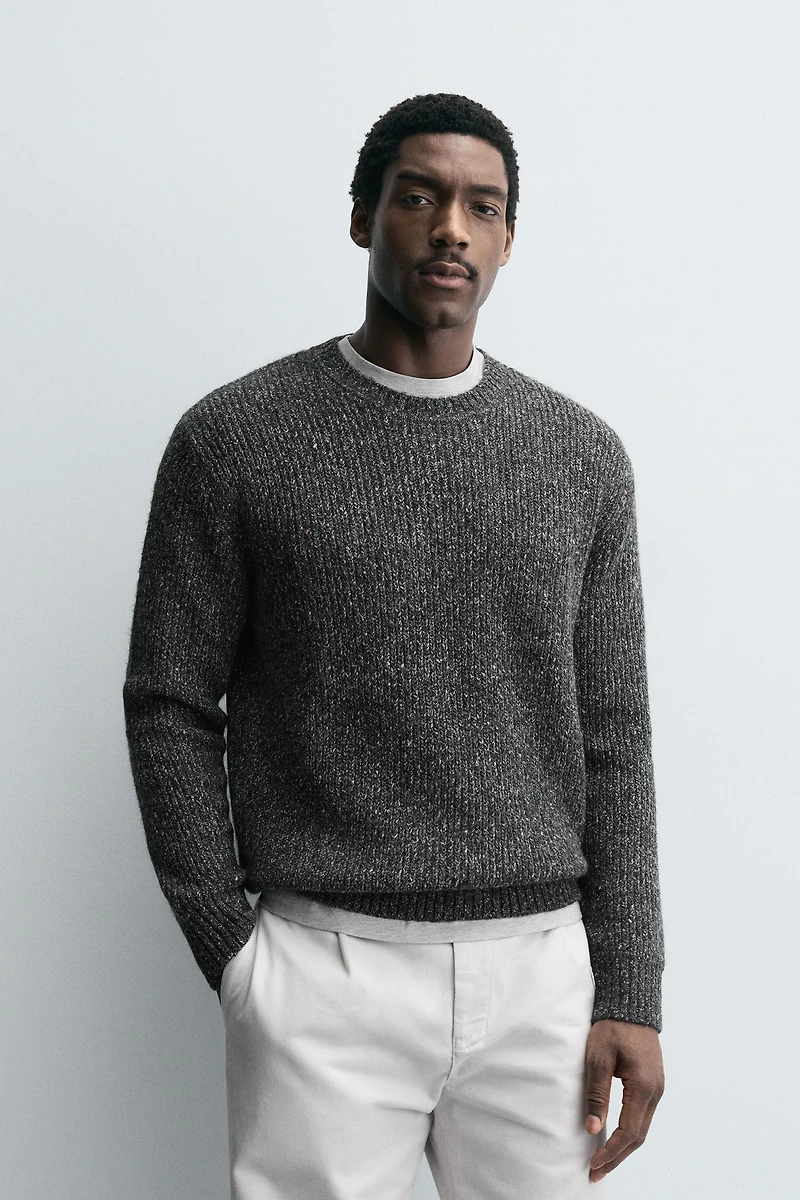 PURL KNIT SWEATER