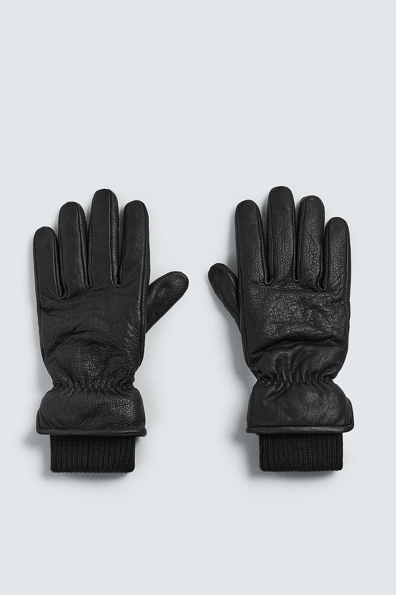 COMBINATION LEATHER GLOVES