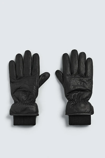 COMBINATION LEATHER GLOVES