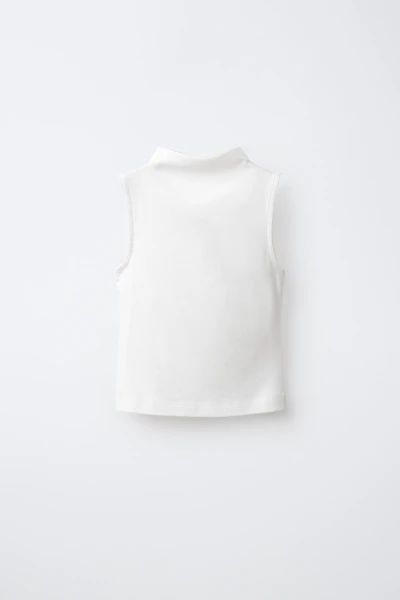 HAUT SANS MANCHES EN COTON ET MODAL