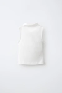HAUT SANS MANCHES EN COTON ET MODAL