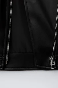 FAUX LEATHER JACKET