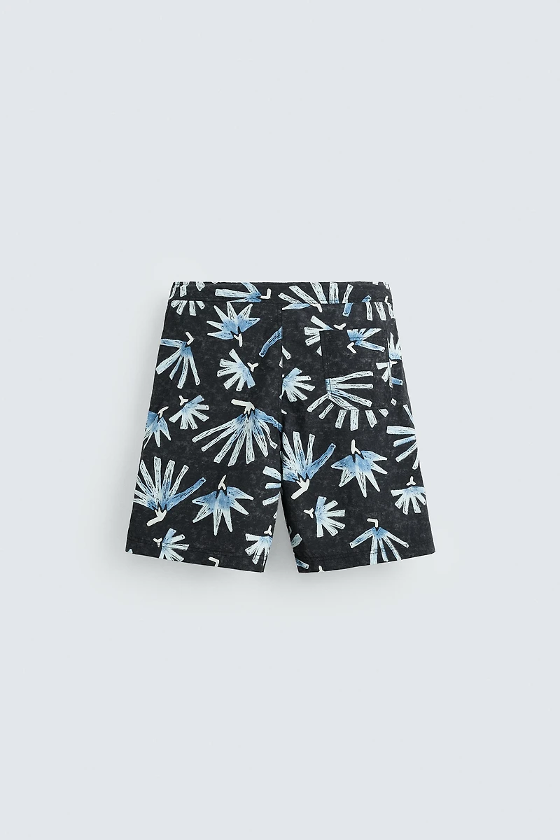 MAILLOT DE BAIN LONG À IMPRIMÉ FLORAL