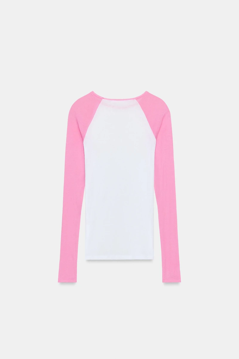 T-SHIRT SUPIMA® MANCHES CONTRASTÉES