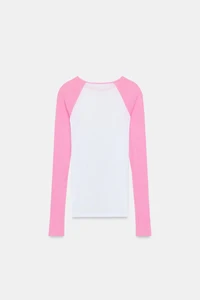 T-SHIRT SUPIMA® MANCHES CONTRASTÉES