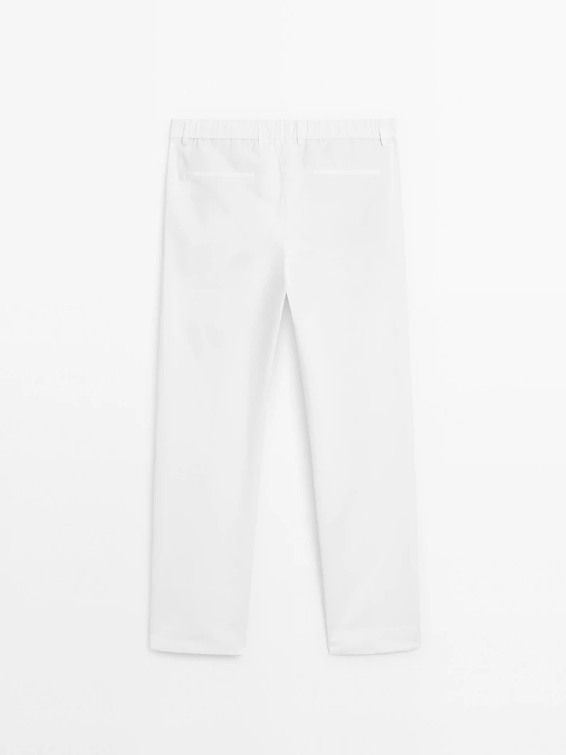 Balloon fit trousers with double darts