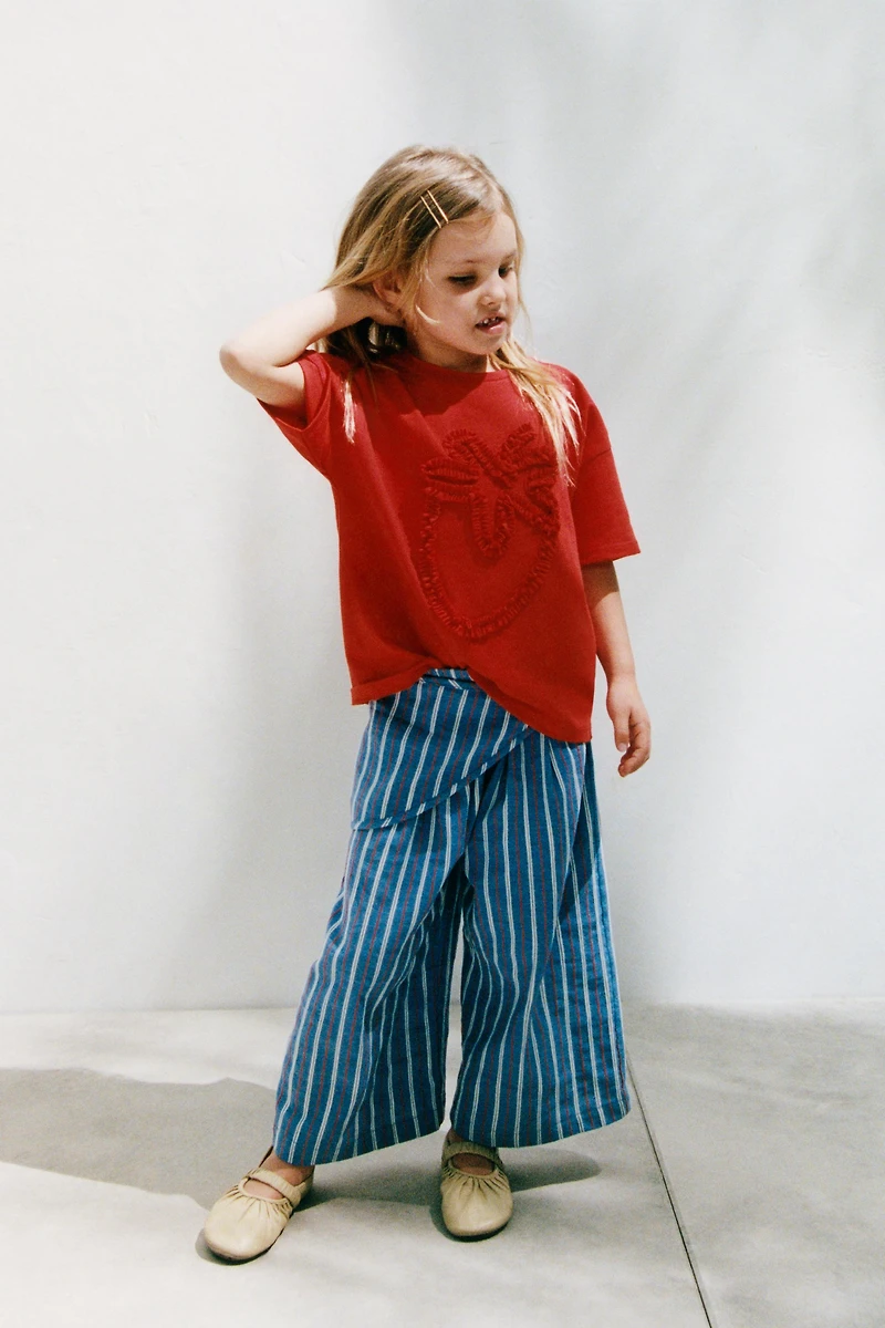 RUFFLY PRINT T-SHIRT