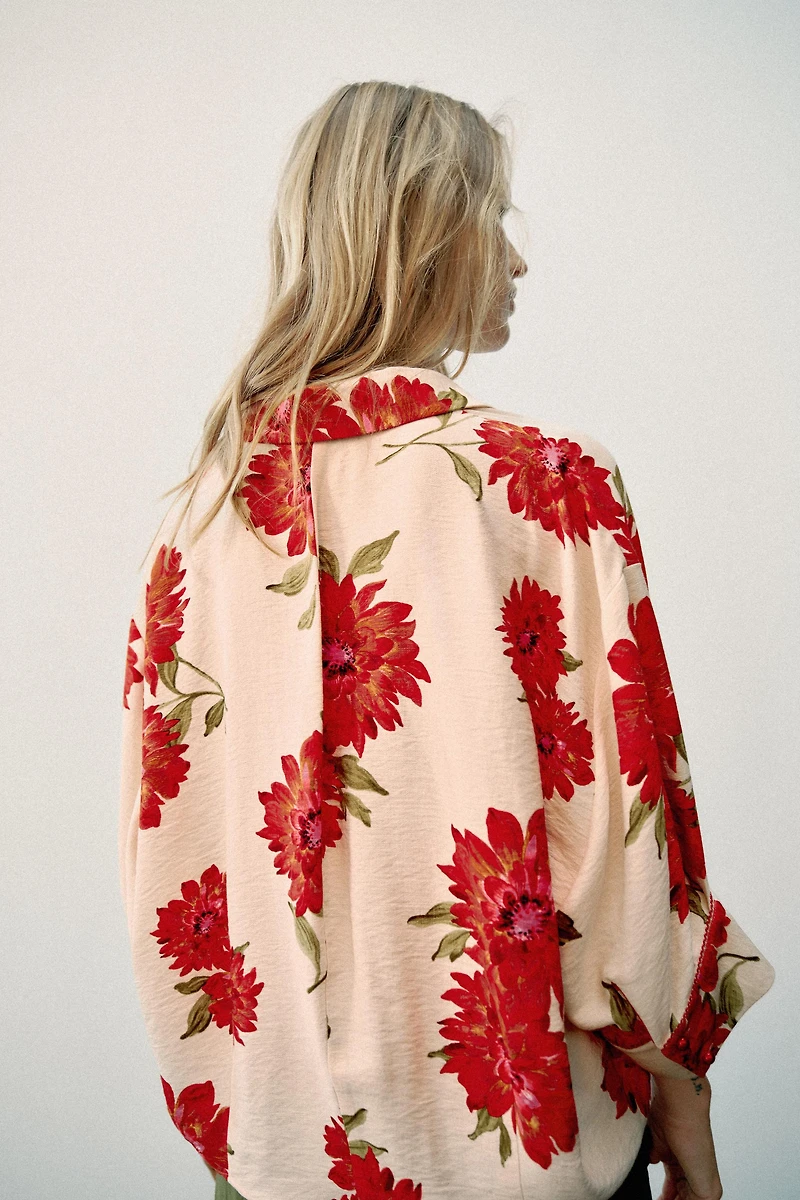 CHEMISE À IMPRIMÉ FLEURI