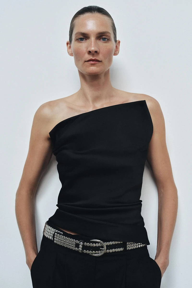 MULTI-STUD LEATHER BELT
