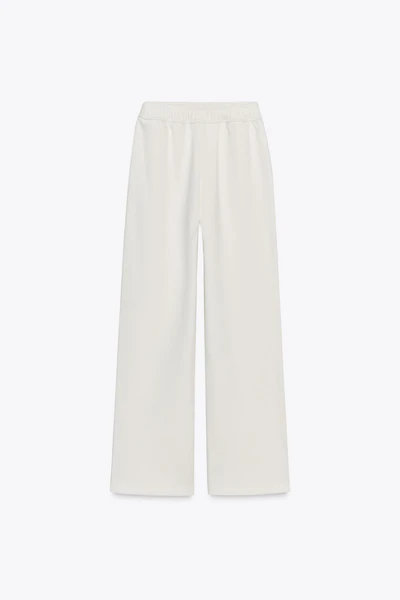 WIDE LEG FLEECE PANTS