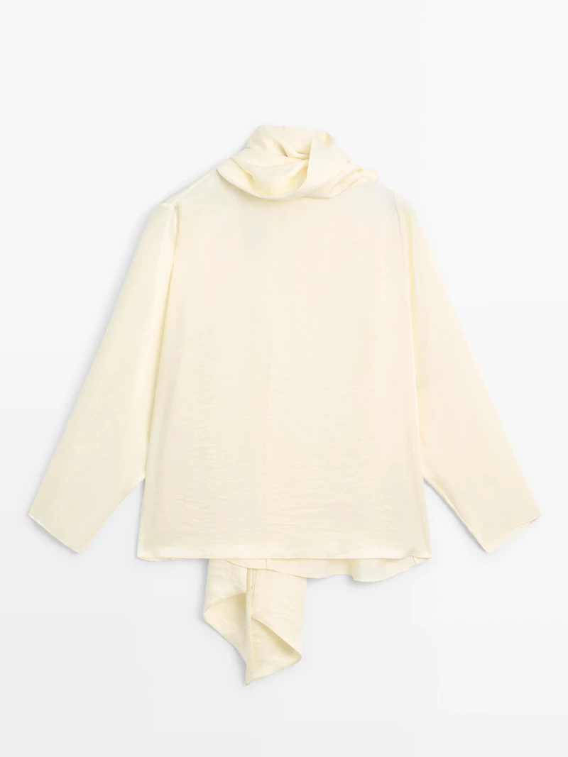 Flowing blouse with scarf - STUDIO