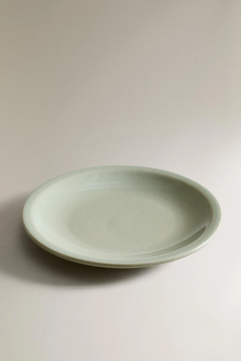 ENAMELLED STONEWARE DESSERT PLATE