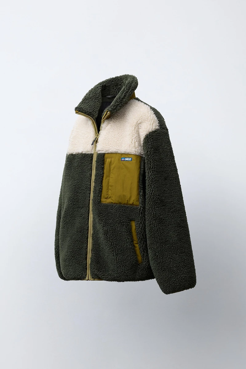 COLORBLOCK FLEECE JACKET