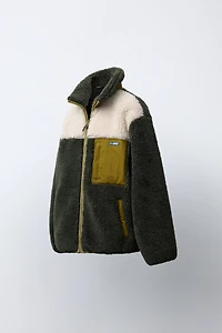 COLORBLOCK FLEECE JACKET