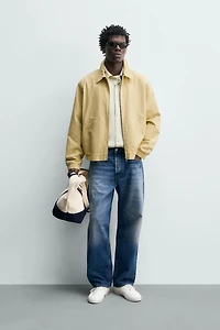 REGULAR FIT COTTON - LYOCELL JACKET
