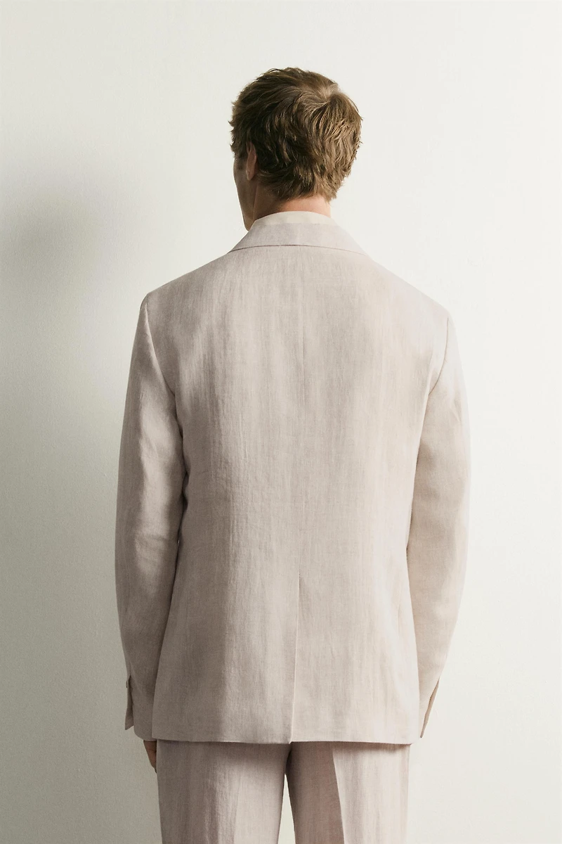 100% LINEN SUIT BLAZER