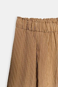 STRIPED WIDE LEG PANTS