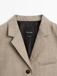 Blazer chiné 100 % laine