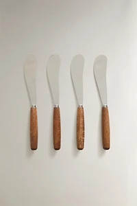 PACK OF WOODEN BUTTER KNIVES (PACK OF 4)