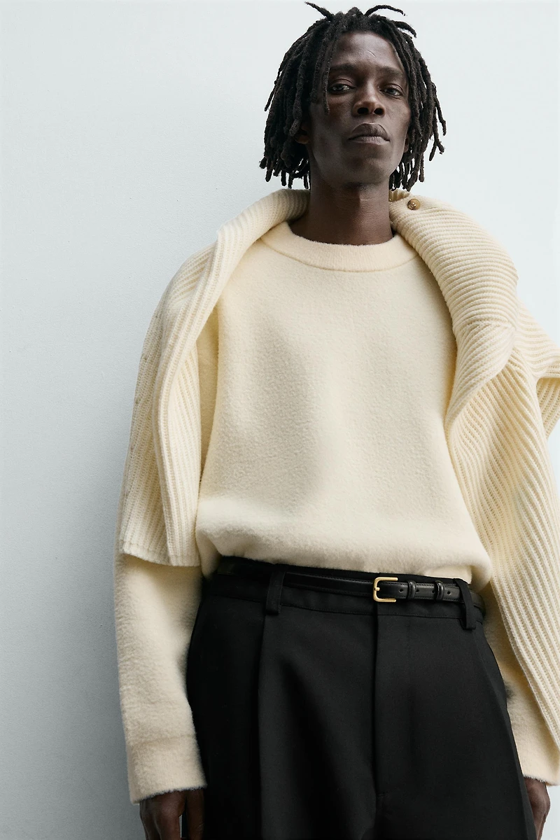 RELAXED FIT TEXTURED JUMPER