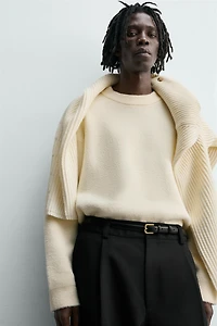 RELAXED FIT TEXTURED JUMPER