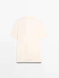 Short sleeve knit overshirt
