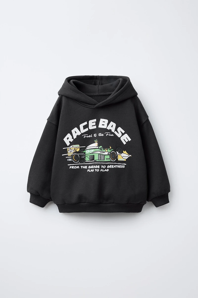 CAR PRINT SWEATSHIRT
