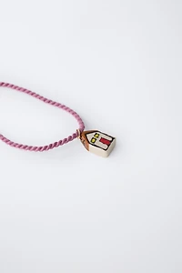 CERAMIC HOUSE CORD NECKLACE