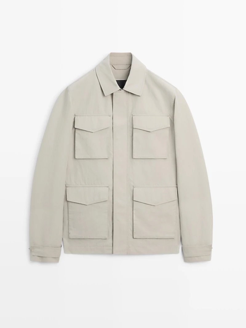 Jacket with pocket details
