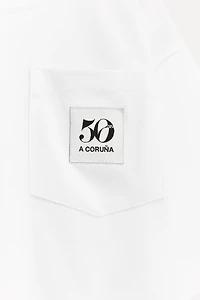 1/2-6 ANS/ T-SHIRT POCHE ÉTIQUETTE 50TH ANNIVERSARY