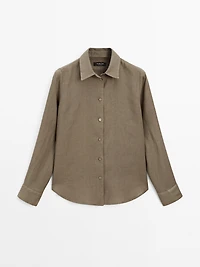 Flowing 100% linen shirt