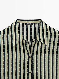 Striped flowing shirt