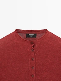 100% linen long sleeve cardigan